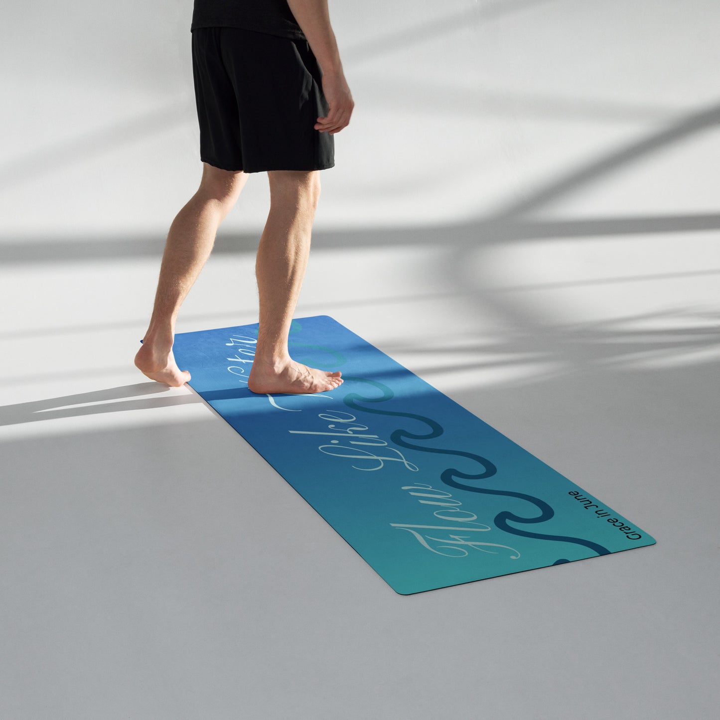 Flow Like Water ZenFit Yoga Mat – Flexible & Lightweight