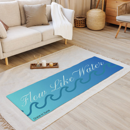 Flow Like Water ZenFit Yoga Mat – Flexible & Lightweight