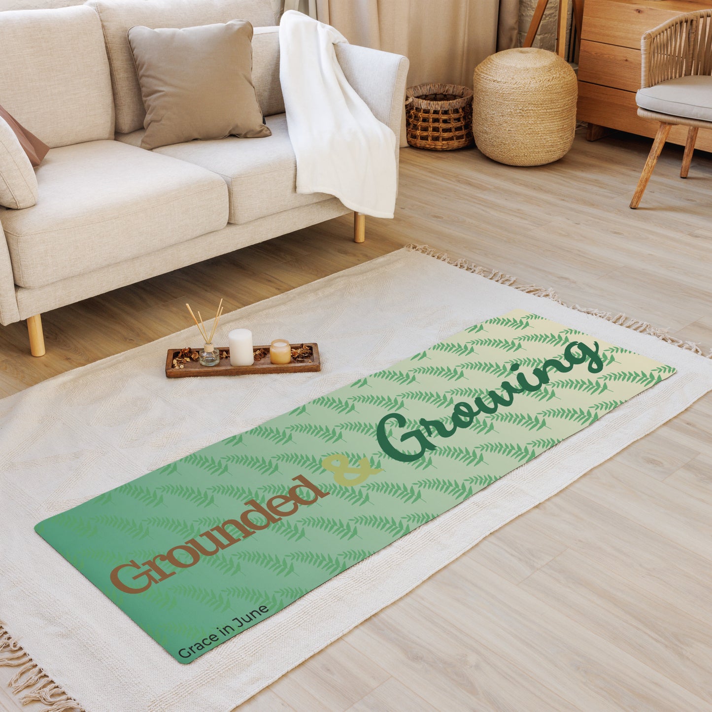 Grounded & Growing ZenFit Yoga Mat – Stable & Strong