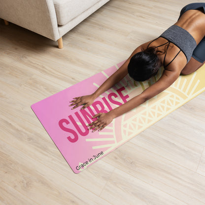 Sunrise Warrior ZenFit Yoga Mat – Energizing & Non-Slip