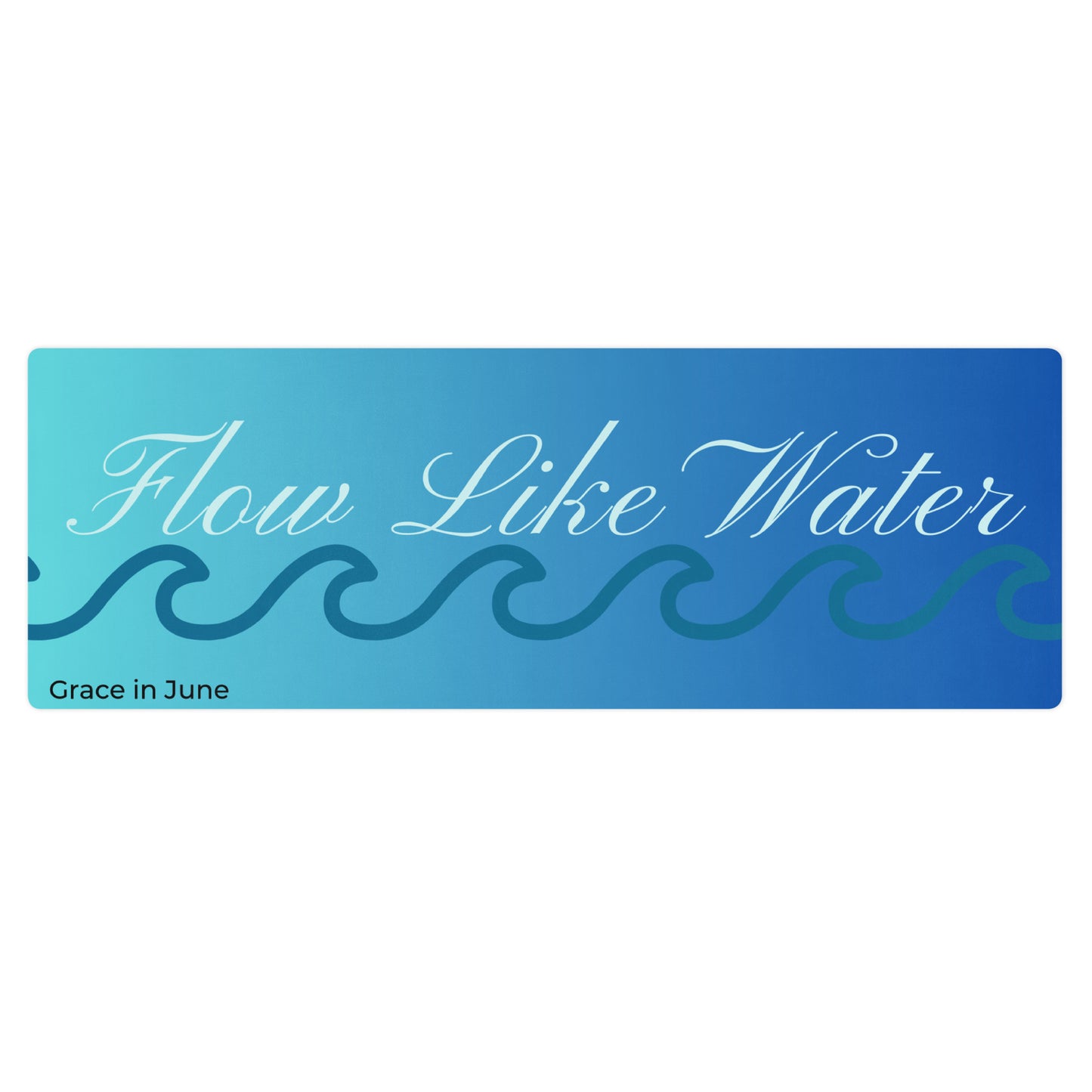 Flow Like Water ZenFit Yoga Mat – Flexible & Lightweight